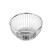 TableCraft Products 4171 7 1/2" W x 5 5/8" D x 2 5/8" H Oval Chrome Plated Cash & Carry Chalet Basket