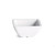 TableCraft Products RAMS2W 2 Oz. Square Melamine White Ribbed SaferFoods Solutions Ramekin - 12/Case