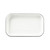 TableCraft Products 10349 10" W x 6" D x 1 0.13" H Enamel Creamy White with Black Rim Sheet Pan