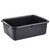 TableCraft Products P1537B 21 1/2" W x 15 3/4" D x 7" H High Density Polyethylene Stackable Black Tote Box (Sold in Pallet of 240)