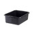 TableCraft Products P1537B 21 1/2" W x 15 3/4" D x 7" H High Density Polyethylene Stackable Black Tote Box (Sold in Pallet of 240)