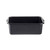 TableCraft Products P1537B 21 1/2" W x 15 3/4" D x 7" H High Density Polyethylene Stackable Black Tote Box (Sold in Pallet of 240)