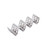 TableCraft Products TRSP34 7 5/8" W x 2 1/4" D x 1 1/2" H Stainless Steel Stamped Circle Pattern Taco Taxi Server