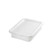 TableCraft Products F1529 21" W x 16" D x 5" H White Polyethylene Freezer Storage Box