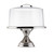 TableCraft Products H821422 12 3/4" Dia. x 13 3/4" Stainless Steel Cash & Carry Cake Stand & Cover Set