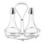 TableCraft Products 608N 8 Oz. Chrome Plated Rack Cash & Carry Oil & Vinegar Dispenser Set
