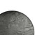 TableCraft Products MG13 13" Dia. Black Round Melamine Frostone Collection Display Tray
