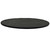 TableCraft Products MG13 13" Dia. Black Round Melamine Frostone Collection Display Tray