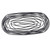 TableCraft Products BK11709 8 7/8" W x 4" D x 2" H Oblong Black Powder Coated Metal Complexity Collection Serving Basket