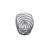 TableCraft Products BK11709 8 7/8" W x 4" D x 2" H Oblong Black Powder Coated Metal Complexity Collection Serving Basket
