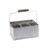 TableCraft Products GPSSCADDY 10 3/4" W x 8 1/2" D x 4 3/4" H Rectangular Stainless Steel Brickhouse Collection Flatware Caddy
