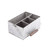 TableCraft Products GPSSCADDY 10 3/4" W x 8 1/2" D x 4 3/4" H Rectangular Stainless Steel Brickhouse Collection Flatware Caddy