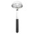 TableCraft Products AM5306BK 6 Oz. Stainless Steel Antimicrobial Ladle with 9" L Black Vinyl Coated Handle