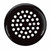 TableCraft Products P800BK 12 Oz. Polycarbonate Body Perforated Black Top Fluted Shaker
