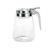 TableCraft Products 1370 8 Oz. Chrome Plated Metal Top Modern Glass Dispenser