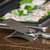 TableCraft Products HB3 5" x 5" x 3/4"H Square Stainless Steel Spoon Rest
