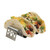 TableCraft Products TRSP23 5 5/8" W x 2 1/4" D x 1 1/2" H Stainless Steel Stamped Circle Pattern Taco Taxi Server