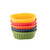 TableCraft Products HM1174A 9 1/4" W x 6 1/4" D x 3 1/4" H Oval Assorted Color Ridal Collection Basket - 5/Case