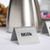 TableCraft Products B5 2 1/2" x 2" Stainless Steel "Milk" Buffet Tent