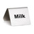 TableCraft Products B5 2 1/2" x 2" Stainless Steel "Milk" Buffet Tent