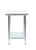 Allmont 24" x 24" Stainless Steel Commercial Work Table with Galvanized Legs and Undershelf