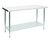 Allmont 24" x 60" Stainless Steel Commercial Work Table with Galvanized Legs and Undershelf