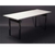 Maywood DFORIG2448 48" W x 24" D x 30" H Rectangular White Vinyl Sheet Bonded On Plywood Top Original Folding Table