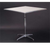 Maywood MF24SQPEDADJ 24" W x 42 H White Plywood Square Top Standard Pedestal Table