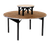 Maywood DPORIG36RDRISER 36" Dia. 12" High Metal Glide Caps Std Single-Deck Round Top Original Table Riser