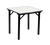 Maywood DFORIG30SQ 30" W x 30" H x 30" D White Vinyl Square Top Original Folding Table