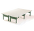 Maywood MD4896PLAT 96" W x 9" H x 48" D Gray Vinyl Covered 5/8" Plywood Top Rectangular Platform