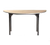 Maywood DPORIG48HR 48" W x 30" H Plywood Half-Round Top Original Folding Table