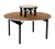 Maywood DPORIG24RDRISER 24" Dia. 12" High Metal Glide Caps Std Single-Deck Round Top Original Table Riser