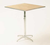 Maywood MP24SQPEDADJ 24" W x 42 H Plywood Square Top Standard Pedestal Table