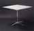 Maywood MF24SQPED30 24" W x 30" H White Plywood Square Top Standard Pedestal Table