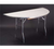 Maywood MF60HR 60" W x 30" D x 30" H White Plywood Half-Round Top Standard Folding Table