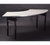Maywood DFORIG9630CR6 96" W x 30" H White Plywood Circle Crescent Top Original Folding Table