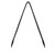TableCraft Products 39102 12" Black Stainless Steel & Silicone Tongs