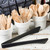 TableCraft Products 39102 12" Black Stainless Steel & Silicone Tongs