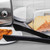 TableCraft Products 39102 12" Black Stainless Steel & Silicone Tongs
