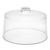 TableCraft Products 421 12" Dia. x 7 1/2"H Styrene Plastic Handle Cake Cover