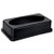 Alpine ALP478-2-BLK Black Rectangular Plastic Trash Can Lid for 477-BLK