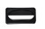 Alpine ALP478-2-BLK Black Rectangular Plastic Trash Can Lid for 477-BLK