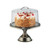 TableCraft Products 821422 12 3/4" Dia. x 13 3/4"H Stainless Steel Base With Clear Plastic Cover Cake Stand/Cover Set