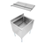 John Boos EUBIB-3618CP7 31"W x 15" Stainless Steel Slim-Line Underbar Ice Bin/Cocktail Unit