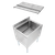 John Boos EUBIB-3018CP10 25"W x 15" Stainless Steel Slim-Line Underbar Ice Bin/Cocktail Unit