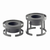 Cal-Mil 1344-10-13 12-1/2" Dia. x 10" H Round Black Stackable Classic Chafer Alternative