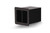 Vollrath FMS-4 Black Plastic 2-Compartments Flush Mount Straw Holder - 6-3/8" x 5-5/8" Cut-Out Dimensions
