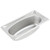 Vollrath 3103040 2.2 Qt. 22 Gauge Stainless Steel Super Pan Super Shape 1/3 Size Oval Pan