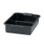 Vollrath 1521B-06 21 3/4" W x 15 5/8" D x 5" Deep Black High-Density Polyethylene Reinforced Top & Bottom 1-Compartment Traex Deluxe Bus Box